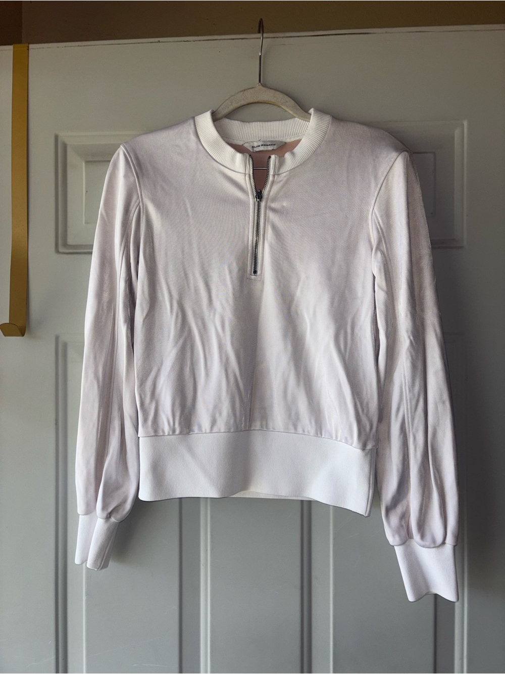 Club Monaco white 1/4-zip pullover size XS
